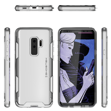 Cargar imagen en el visor de la galería, Galaxy S9+ Plus Clear Protective Case | Cloak 3 Series [Silver] (Color in image: Pink)
