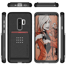 Cargar imagen en el visor de la galería, Galaxy S9+ Protective Wallet Case | Exec 2 Series [Black] (Color in image: Red)
