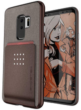 Cargar imagen en el visor de la galería, Galaxy S9+ Protective Wallet Case | Exec 2 Series [Brown] (Color in image: Brown)
