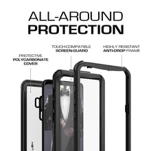 Cargar imagen en el visor de la galería, Galaxy S9+ Plus Rugged Waterproof Case | Nautical Series | [Black] 
