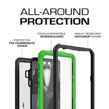 Cargar imagen en el visor de la galería, Galaxy S9+ Plus Rugged Waterproof Case | Nautical Series | [Geen] (Color in image: White)
