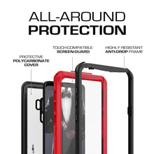 Cargar imagen en el visor de la galería, Galaxy S9+ Plus Rugged Waterproof Case | Nautical Series | [Red] 
