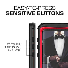 Cargar imagen en el visor de la galería, Galaxy S9+ Plus Rugged Waterproof Case | Nautical Series | [Red] 
