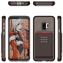 Cargar imagen en el visor de la galería, Galaxy S9 Protective Wallet Case | Exec 2 Series [Brown] (Color in image: Black)

