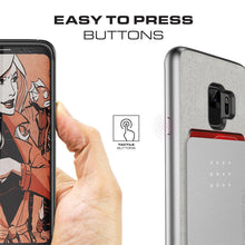 Cargar imagen en el visor de la galería, Galaxy S9+ Protective Wallet Case | Exec 2 Series [Silver] (Color in image: Pink)
