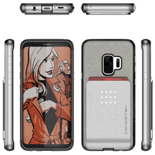 Cargar imagen en el visor de la galería, Galaxy S9+ Protective Wallet Case | Exec 2 Series [Silver] 
