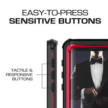 Load image into Gallery viewer, Galaxy S9 Rugged Waterproof Case | Nautical Series [Red] 
