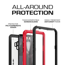 Load image into Gallery viewer, Galaxy S9 Rugged Waterproof Case | Nautical Series [Red] 
