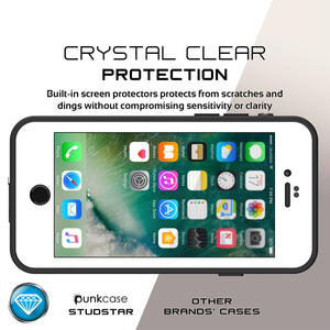iPhone 7 Waterproof IP68 Case, Punkcase [White] [StudStar Series] [Slim Fit] [Dirtproof] [Snowproof] (Color in image: purple)