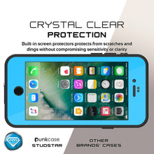 Cargar imagen en el visor de la galería, iPhone SE (4.7&quot;) Waterproof Case, Punkcase [Light Blue] [StudStar Series]  [Slim Fit] [IP68 Certified] [Dirt/Snow Proof] (Color in image: purple)
