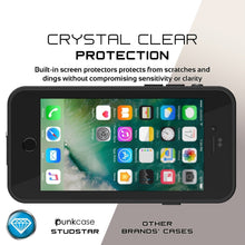 Cargar imagen en el visor de la galería, iPhone SE (4.7&quot;) Waterproof Case, Punkcase [Black] [StudStar Series] [Slim Fit] [IP68 Certified][Dirtproof] [Snowproof] (Color in image: purple)

