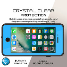 Cargar imagen en el visor de la galería, iPhone 7+ Plus Waterproof IP68 Case, Punkcase [Light Blue] [StudStar Series] [Slim Fit] [Dirtproof] (Color in image: purple)
