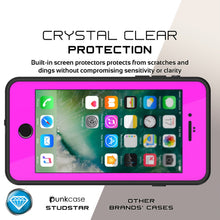 Load image into Gallery viewer, iPhone 8+ Plus Waterproof Case, Punkcase [StudStar Series] [Pink] [Slim Fit] [Shockproof] [Dirtproof] [Snowproof] Armor Cover (Color in image: red)
