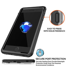 Cargar imagen en el visor de la galería, Apple iPhone SE (4.7&quot;) Waterproof Case, PUNKcase CRYSTAL Black W/ Attached Screen Protector  | Warranty (Color in image: Purple)
