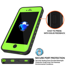 Load image into Gallery viewer, iPhone 7 Waterproof IP68 Case, Punkcase [Light Green] [StudStar Series] [Slim Fit] [Dirt/Snow Proof] (Color in image: white)
