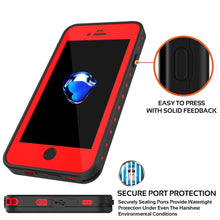 Load image into Gallery viewer, iPhone 7 Waterproof IP68 Case, Punkcase [Red] [StudStar Series] [Slim Fit] [Dirtproof] [Snowproof] (Color in image: black)
