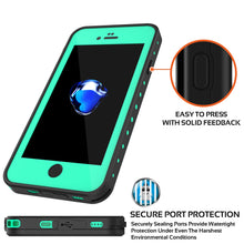 Cargar imagen en el visor de la galería, iPhone 7 Waterproof IP68 Case, Punkcase [Teal] [StudStar Series] [Slim Fit] [Dirtproof] [Snowproof] (Color in image: white)
