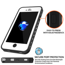Cargar imagen en el visor de la galería, iPhone 7 Waterproof IP68 Case, Punkcase [White] [StudStar Series] [Slim Fit] [Dirtproof] [Snowproof] (Color in image: teal)
