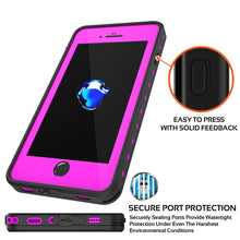 Load image into Gallery viewer, iPhone 8+ Plus Waterproof Case, Punkcase [StudStar Series] [Pink] [Slim Fit] [Shockproof] [Dirtproof] [Snowproof] Armor Cover (Color in image: white)

