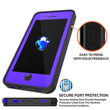 Load image into Gallery viewer, iPhone 8+ Plus Waterproof Case, Punkcase [StudStar Series] [Purple] [Slim Fit] [Shockproof] [Dirtproof] [Snowproof] Armor Cover (Color in image: teal)

