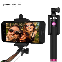 Load image into Gallery viewer, Selfie Stick Pink, Extendable Monopod with Built-In Bluetooth Remote Shutter (Color in image: Green)
