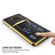 Load image into Gallery viewer, Galaxy S7 EDGE Case, PUNKCASE® LUCID Gold Series | Card Slot | SHIELD Screen Protector | Ultra fit (Color in image: Silver)
