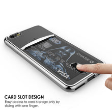 Load image into Gallery viewer, iPhone SE (4.7&quot;) Case, PUNKCASE® LUCID Silver Series | Card Slot | SHIELD Screen Protector | Ultra fit 
