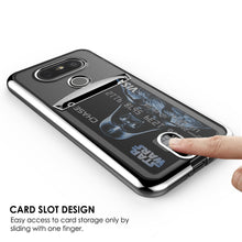 Cargar imagen en el visor de la galería, LG G5 Case, PUNKCASE® Silver LUCID  Series | Card Slot | PUNK SHIELD Screen Protector | Ultra Fit (Color in image: Gold)
