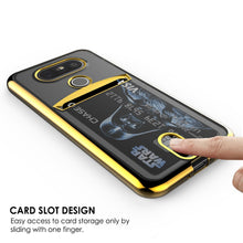 Cargar imagen en el visor de la galería, LG G5 Case, PUNKCASE® Gold LUCID Series | Card Slot | PUNK SHIELD Screen Protector | Ultra Fit (Color in image: Silver)
