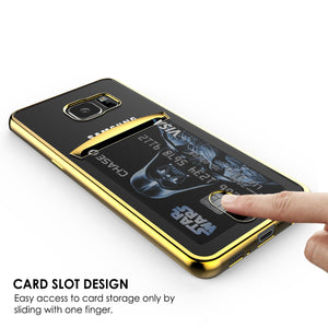 Galaxy S6 EDGE+ Plus Case, PUNKCASE® LUCID Gold Series | Card Slot | SHIELD Screen Protector (Color in image: Rose Gold)