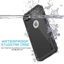 Cargar imagen en el visor de la galería, iPhone 7 Waterproof IP68 Case, Punkcase [Black] [StudStar Series] [Slim Fit] [Dirtproof] [Snowproof] (Color in image: light blue)
