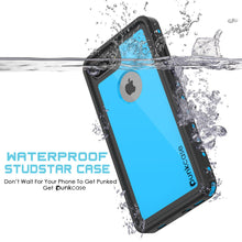 Cargar imagen en el visor de la galería, iPhone 7+ Plus Waterproof IP68 Case, Punkcase [Light Blue] [StudStar Series] [Slim Fit] [Dirtproof] (Color in image: light green)
