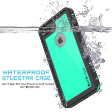 Cargar imagen en el visor de la galería, iPhone 7+ Plus Waterproof IP68 Case, Punkcase [Teal] [StudStar Series] [Slim Fit] [Dirtproof] (Color in image: light blue)
