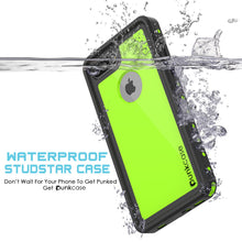 Cargar imagen en el visor de la galería, iPhone 8+ Plus Waterproof Case, Punkcase [StudStar Series] [Light Green] [Slim Fit] [Shockproof] [Dirtproof] [Snowproof] Armor Cover (Color in image: light blue)
