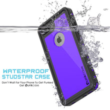 Load image into Gallery viewer, iPhone 8+ Plus Waterproof Case, Punkcase [StudStar Series] [Purple] [Slim Fit] [Shockproof] [Dirtproof] [Snowproof] Armor Cover (Color in image: light blue)
