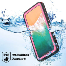 Cargar imagen en el visor de la galería, iPhone X Waterproof IP68 Case, Punkcase [Pink] [StudStar Series] [Slim Fit] [Dirtproof] (Color in image: light blue)
