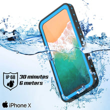 Cargar imagen en el visor de la galería, iPhone X Waterproof IP68 Case, Punkcase [Purple] [StudStar Series] [Slim Fit] [Dirtproof] 
