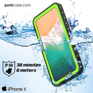 iPhone X Waterproof IP68 Case, Punkcase [Purple] [StudStar Series] [Slim Fit] [Dirtproof] 