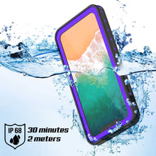 Cargar imagen en el visor de la galería, iPhone X Waterproof IP68 Case, Punkcase [Purple] [StudStar Series] [Slim Fit] [Dirtproof] (Color in image: pink)
