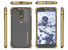 Cargar imagen en el visor de la galería, Moto G4 Case, Ghostek Covert Gold Series | Clear TPU | Explosion-Proof Screen Protector | Ultra Fit (Color in image: Rose Pink)
