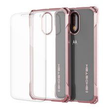 Cargar imagen en el visor de la galería, Moto G4 Case, Ghostek Covert Rose Pink Series | Clear TPU | Explosion-Proof Screen Protector (Color in image: Rose Pink)
