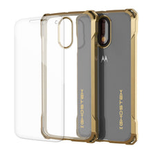 Cargar imagen en el visor de la galería, Moto G4 Case, Ghostek Covert Gold Series | Clear TPU | Explosion-Proof Screen Protector | Ultra Fit (Color in image: Gold)
