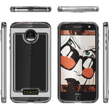Cargar imagen en el visor de la galería, Motorola Moto Z Force Case, Ghostek Cloak 2.0 Silver Series w/ Screen Protector | Aluminum Frame 
