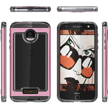Cargar imagen en el visor de la galería, Motorola Moto Z Force Case, Ghostek Cloak 2.0 Pink Series w/ Screen Protector | Aluminum Frame 
