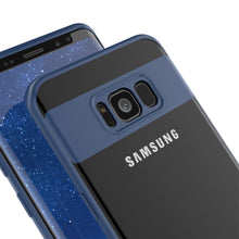 Cargar imagen en el visor de la galería, Galaxy S8 Plus Case, Punkcase [MASK Series] [NAVY] Full Body Hybrid Dual Layer TPU Cover W/ Protective PUNKSHIELD Screen Protector (Color in image: red)

