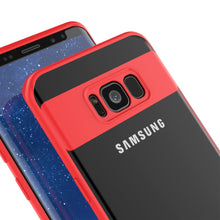 Cargar imagen en el visor de la galería, Galaxy S8 Plus Case, Punkcase [MASK Series] [RED] Full Body Hybrid Dual Layer TPU Cover W/ Protective PUNKSHIELD Screen Protector (Color in image: navy)
