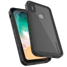 Cargar imagen en el visor de la galería, iPhone X Waterproof IP68 Case, Punkcase [Black] [StudStar Series] [Slim Fit] [Dirtproof] (Color in image: Clear.)
