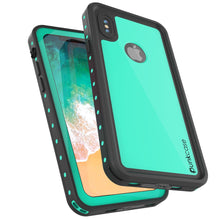 Cargar imagen en el visor de la galería, iPhone X Waterproof IP68 Case, Punkcase [Teal] [StudStar Series] [Slim Fit] [Dirtproof] (Color in image: purple)
