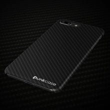 Load image into Gallery viewer, iPhone 8+ Plus Case - Punkcase CarbonShield Jet Black 
