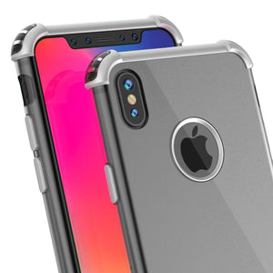 iPhone X Case, Punkcase [BLAZE SERIES] Protective Cover W/ PunkShield Screen Protector [Shockproof] [Slim Fit] for Apple iPhone 10 [Silver] 